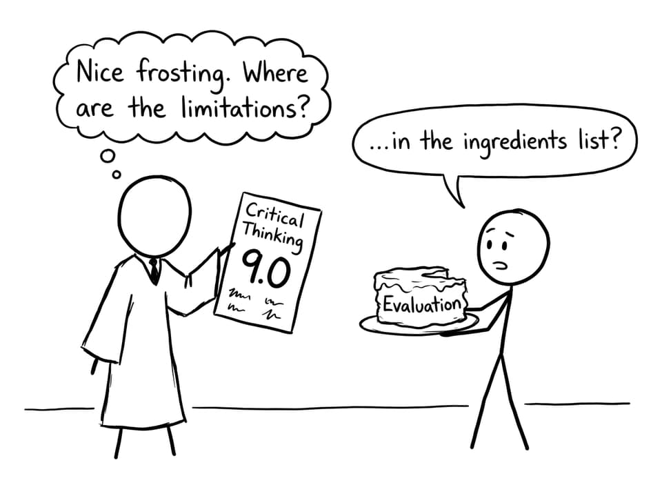 Critical thinking cake comic
