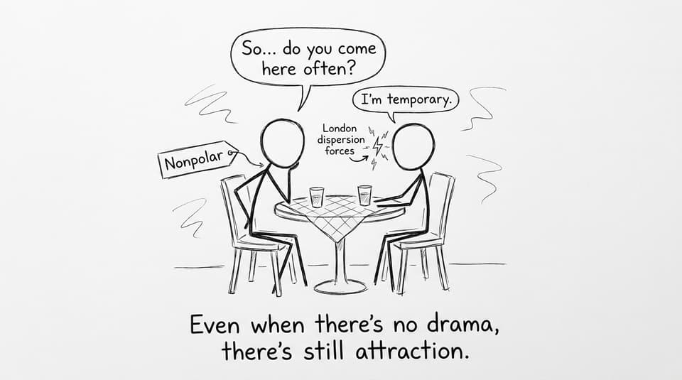 Even nonpolar molecules have attraction