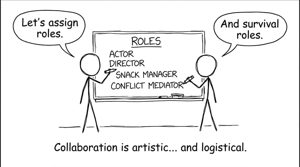 Students assigning both artistic and survival roles