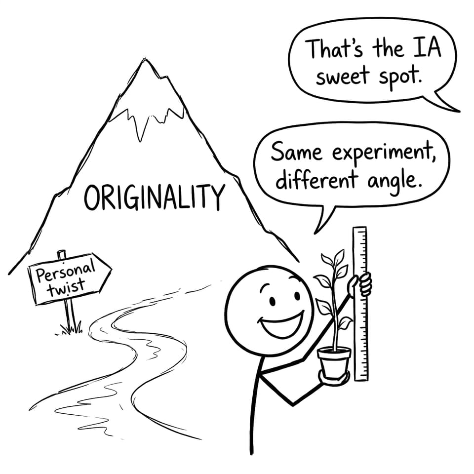 Comic about finding the IA sweet spot