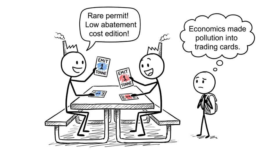 Factory owners discover emissions-permit trading cards