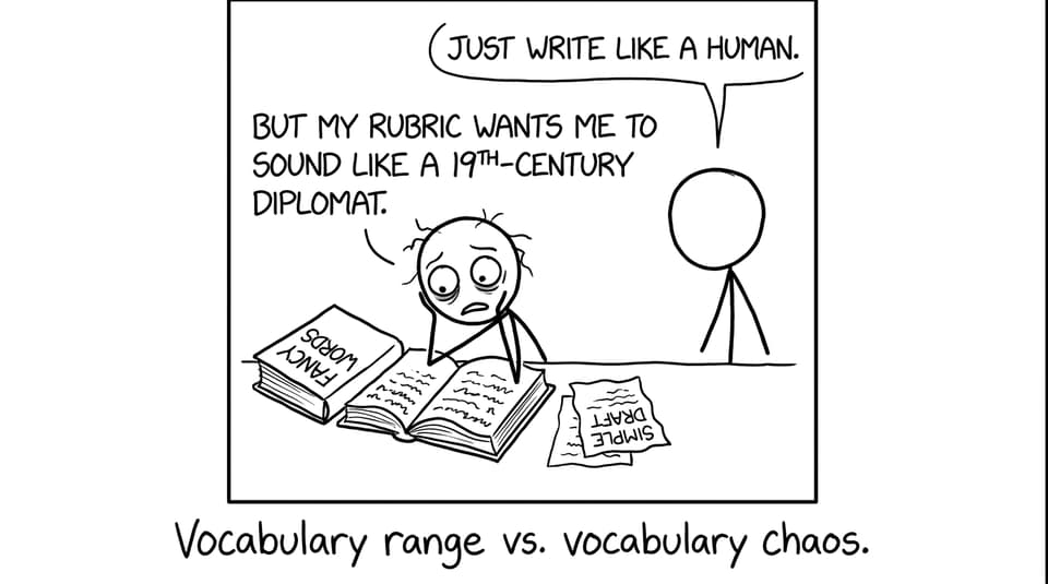 Vocabulary range vs. vocabulary chaos