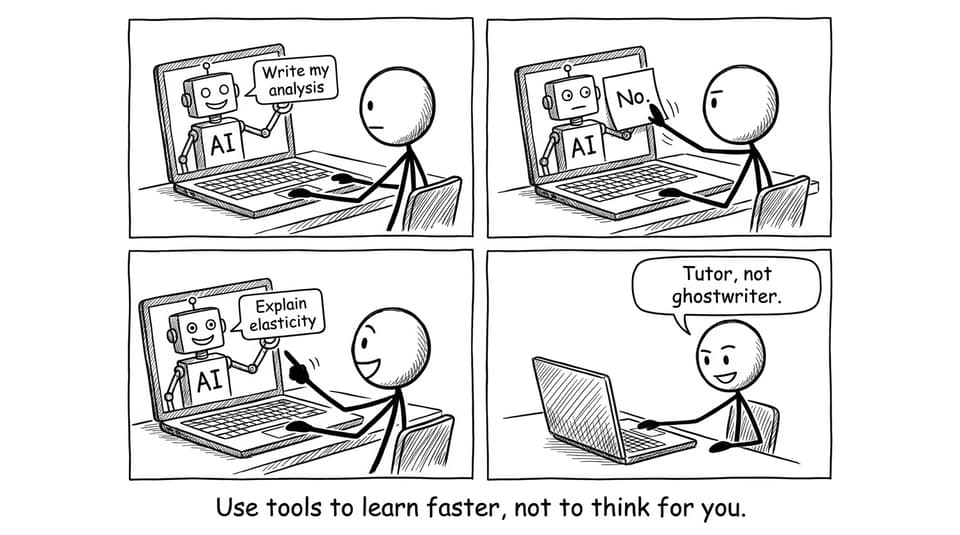 Use tools to learn faster, not to think for you.