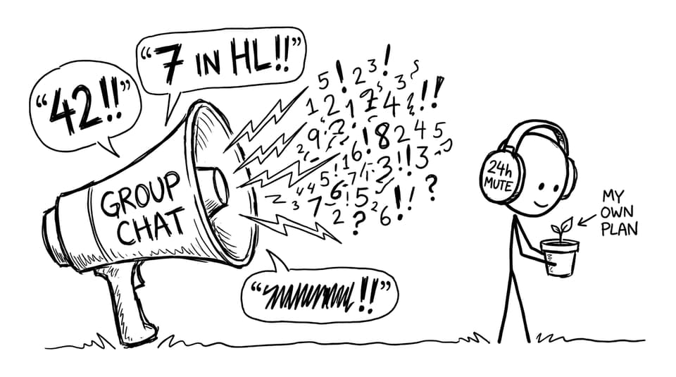 Group chat megaphone vs 24h mute earmuffs