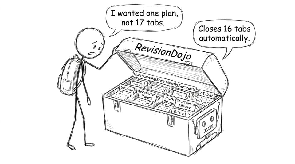 RevisionDojo toolbox comic