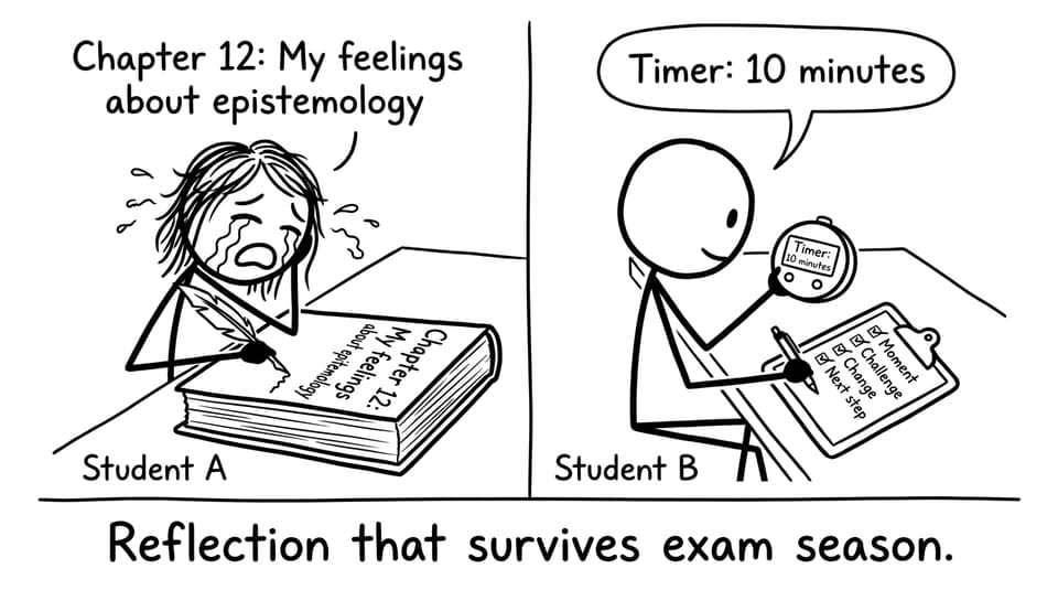 Reflection that survives exam season