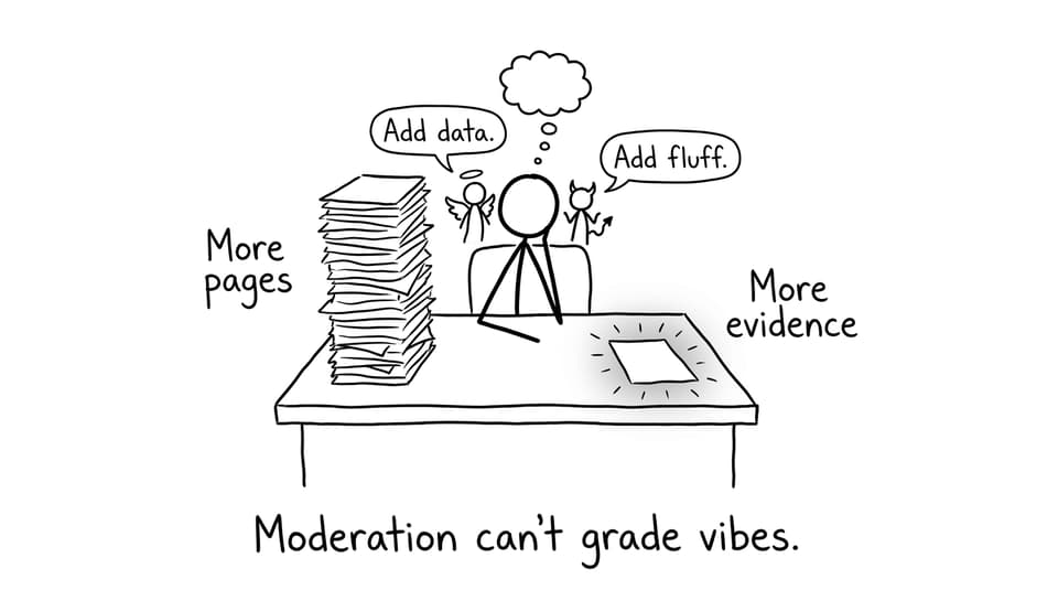 More pages vs more evidence