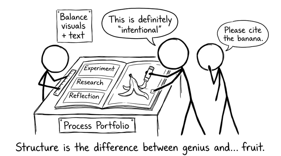 Comic about balancing structure and chaos
