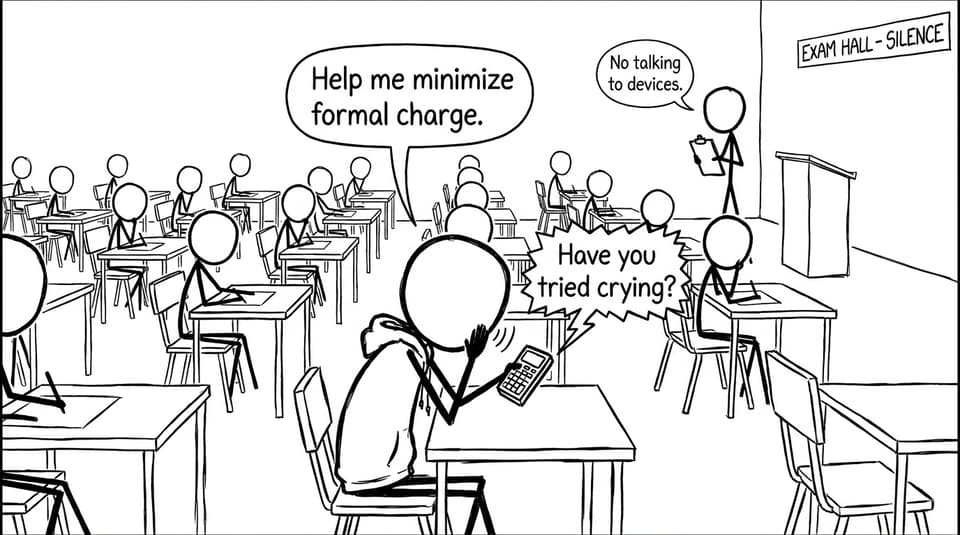 Calculator therapy: minimize formal charge