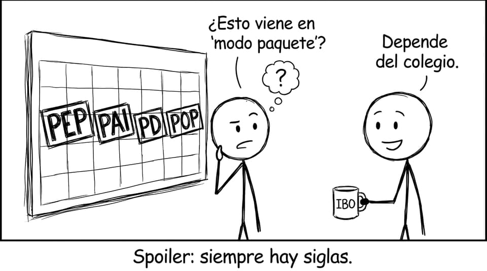 Calendario con siglas PEP PAI PD POP
