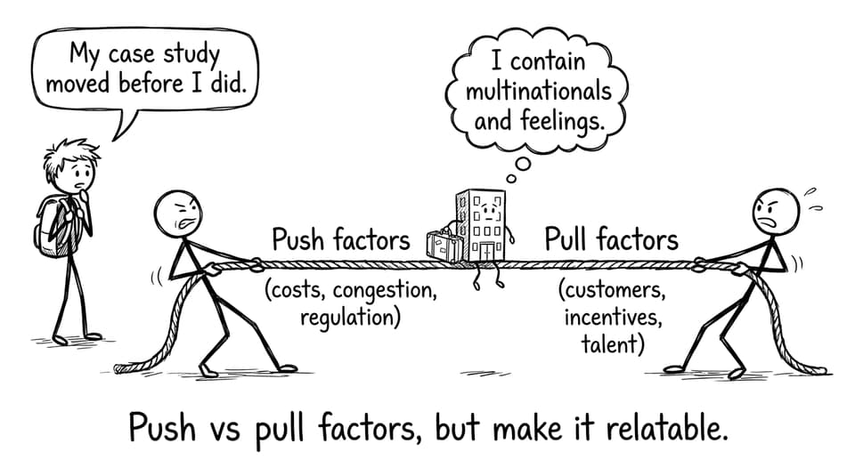 Push vs pull factors tug-of-war