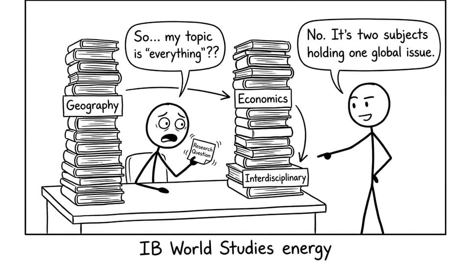A stressed student discovers “interdisciplinary”
