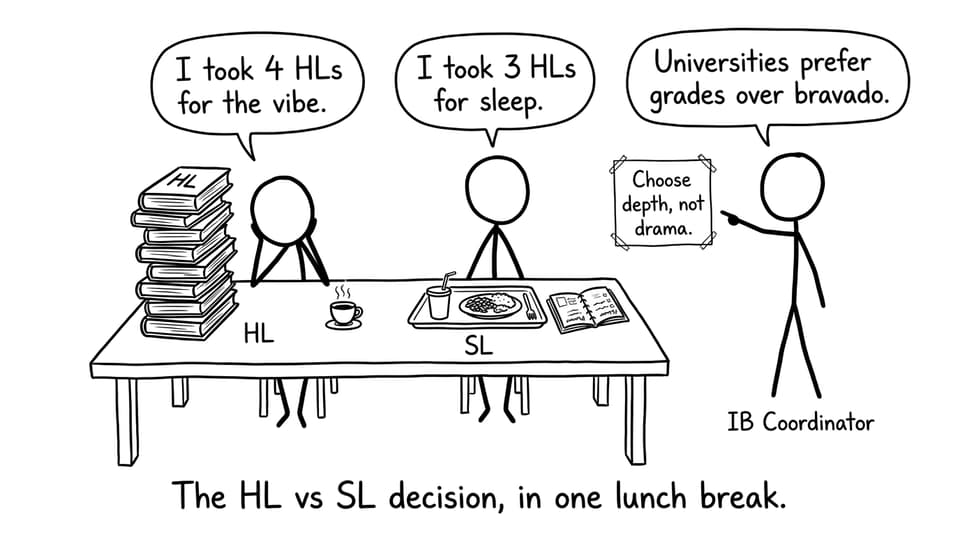 HL vs SL lunch break comic