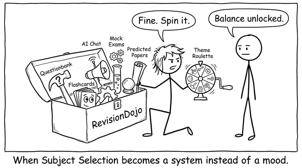 RevisionDojo toolbox comic