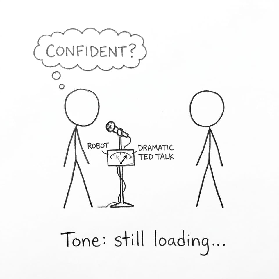 Tone meter swings from robot to TED talk
