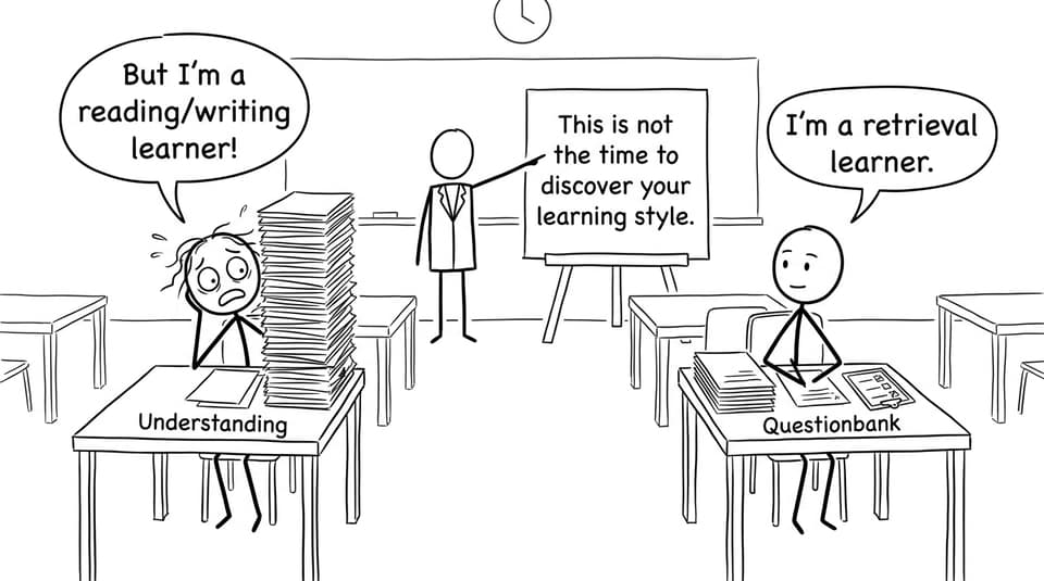 Comic: learning style discovery during exam