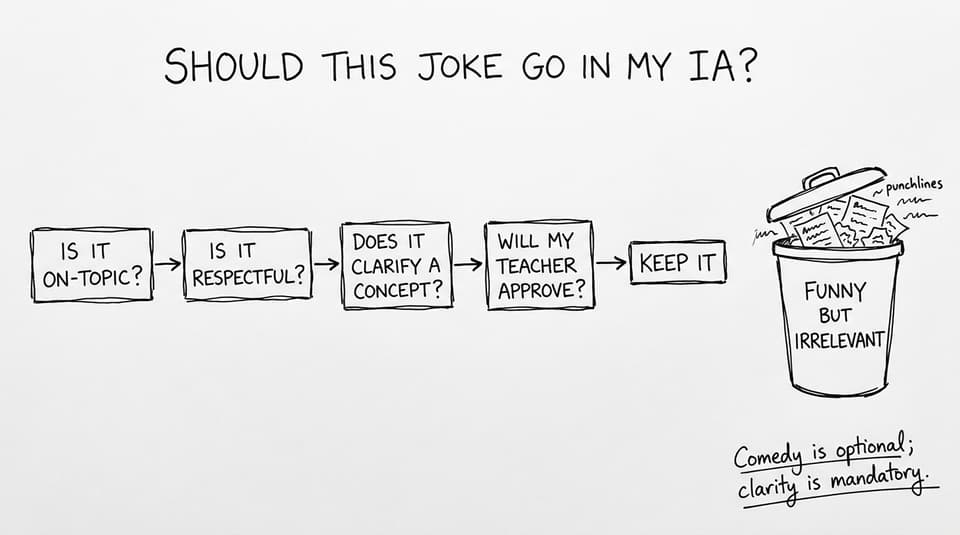 Should this joke go in my IA flowchart