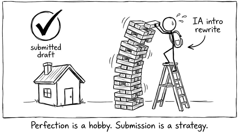 Perfection tower wobbling next to a submitted draft house