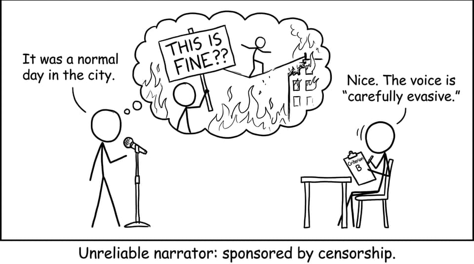 Unreliable narrator joke