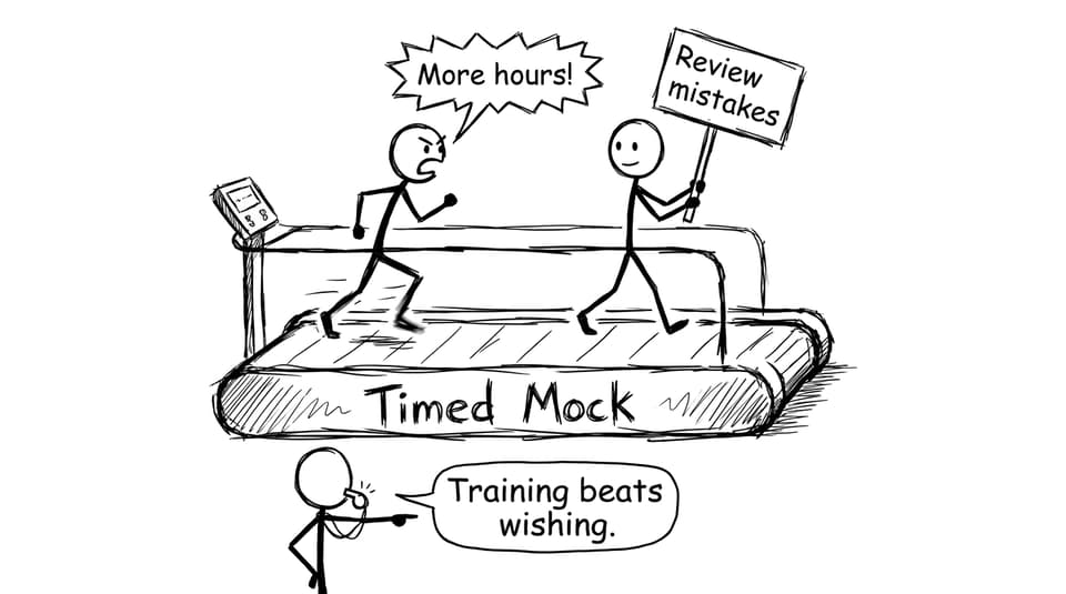 Comic: training beats wishing