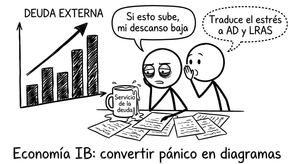Economía IB: convertir pánico en diagramas