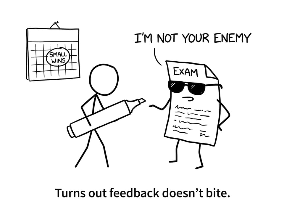 Mock exam paper says it’s not your enemy