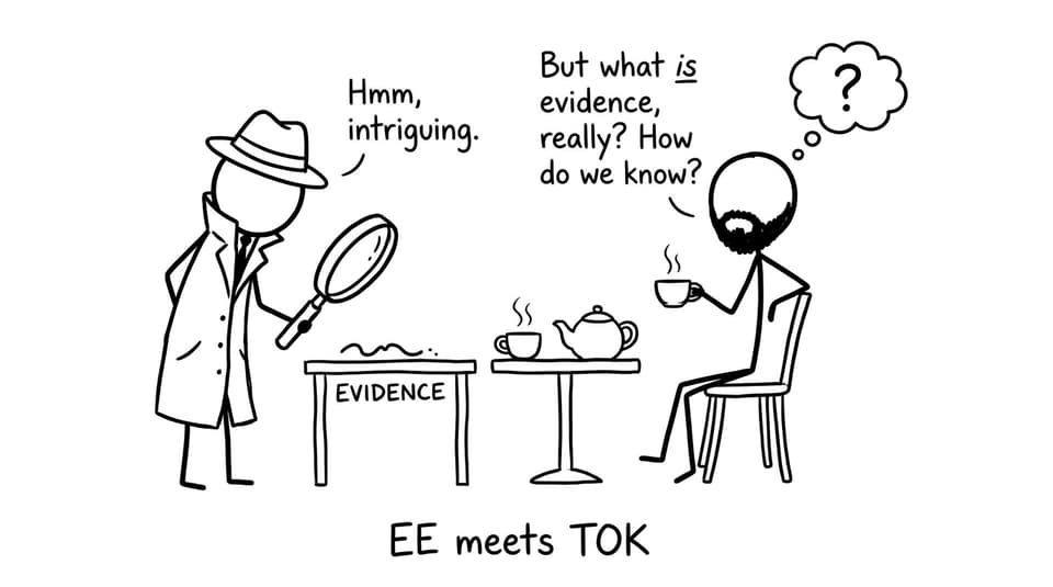 Detective and philosopher argue about evidence