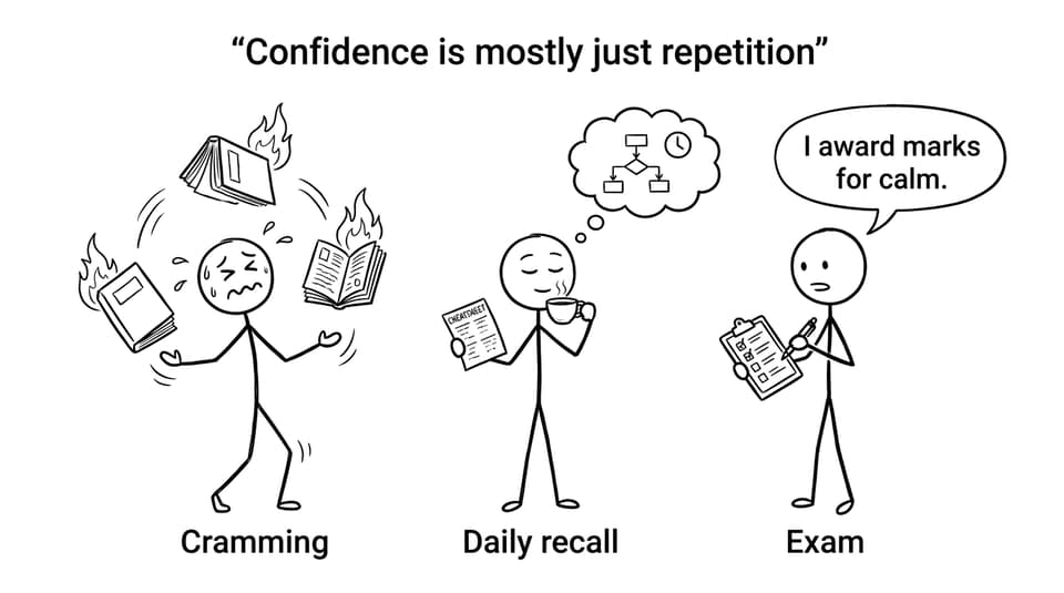 Confidence is mostly just repetition