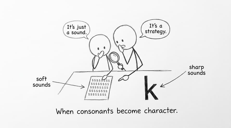 Comic: consonants become strategy