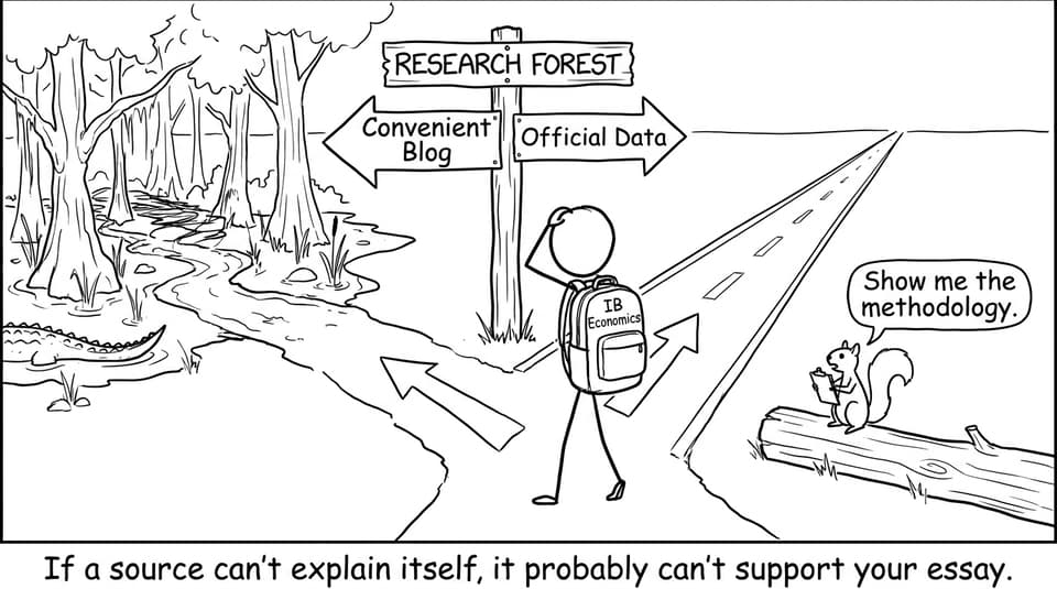 If a source can't explain itself, it probably can't support your essay.