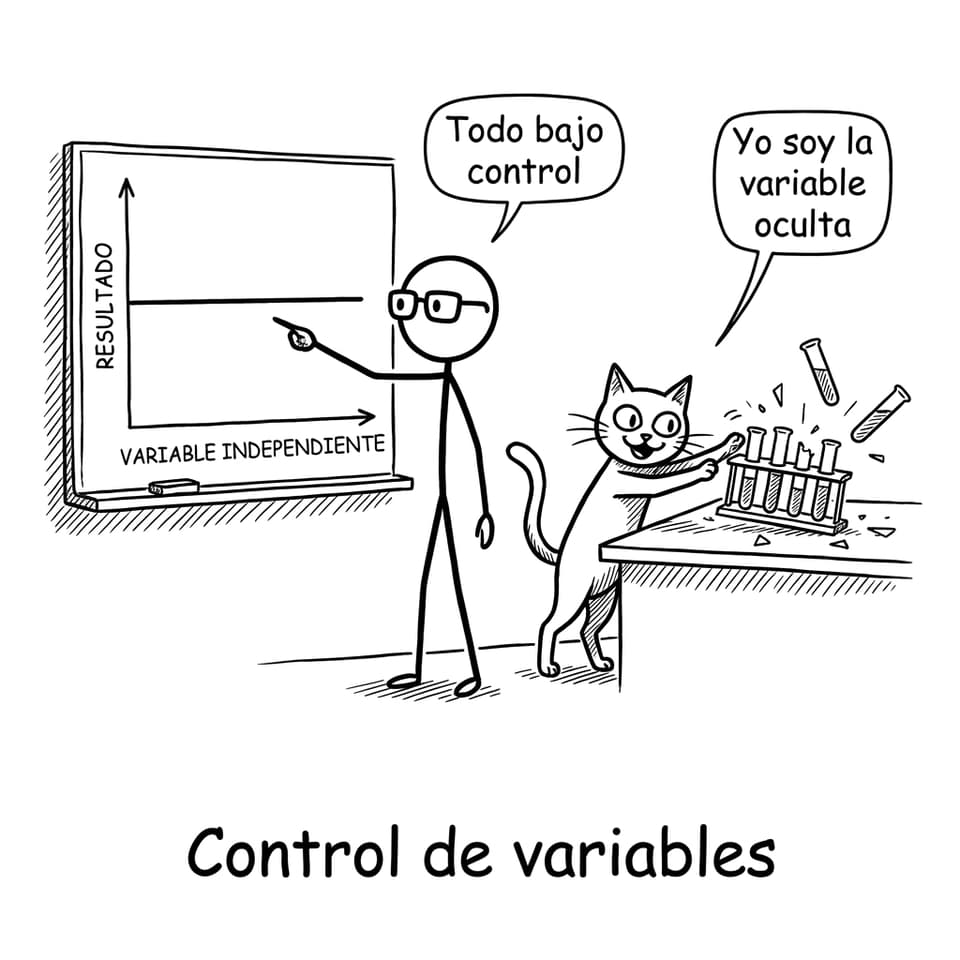 Gato como variable oculta en el laboratorio
