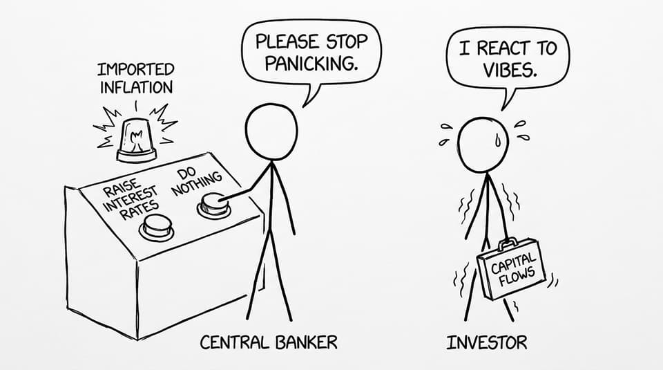 Central banker dealing with vibes