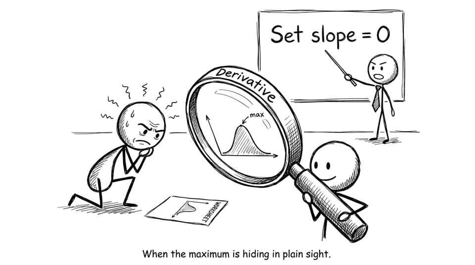 Derivative magnifying glass comic