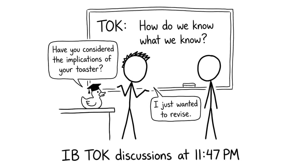 A TOK debate with a rubber duck