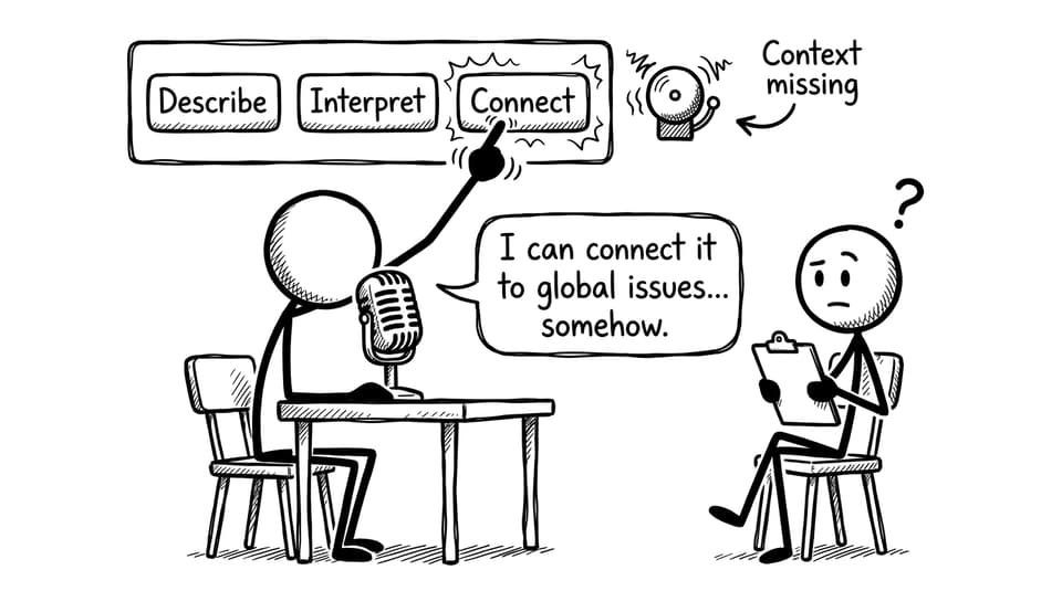 Oral exam practice comic