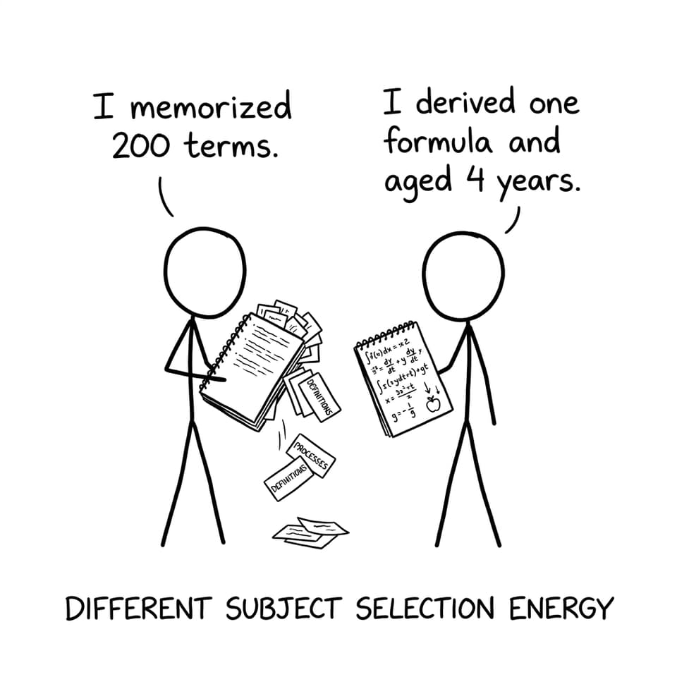 Different Subject Selection energy
