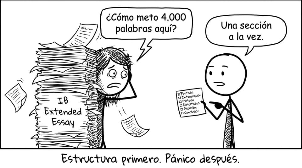 Comic: estructura primero, pánico después