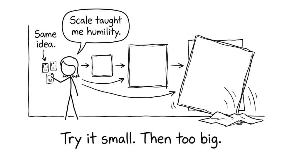 Comic: scale taught me humility