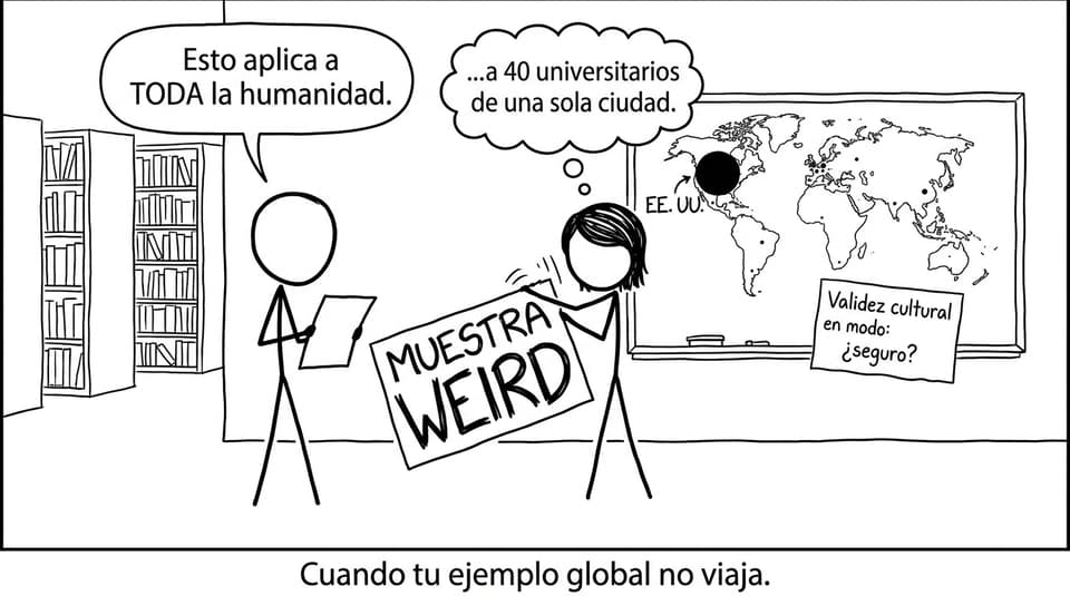 Cuando tu ejemplo global no viaja