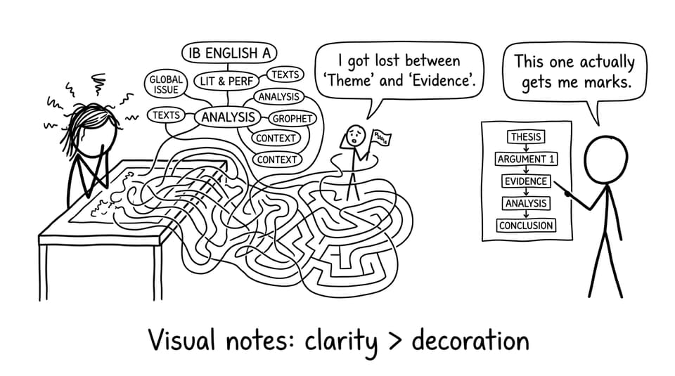 Student mind map maze joke