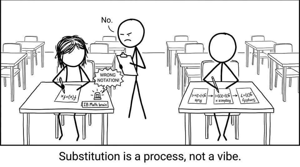 Substitution is a process, not a vibe