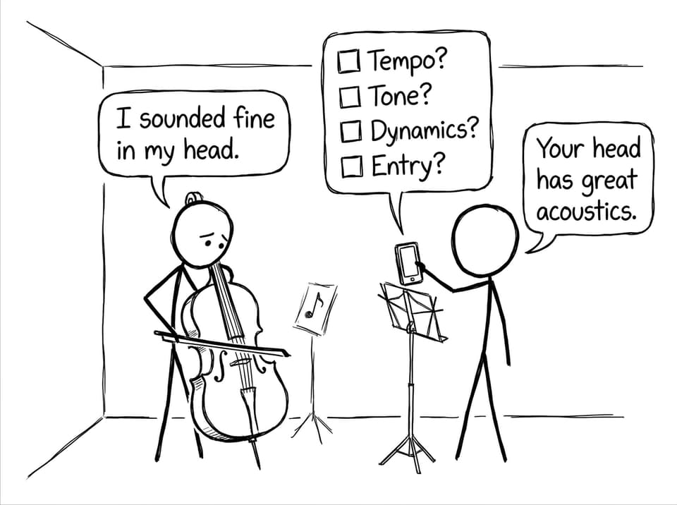 Practice recording reality check comic