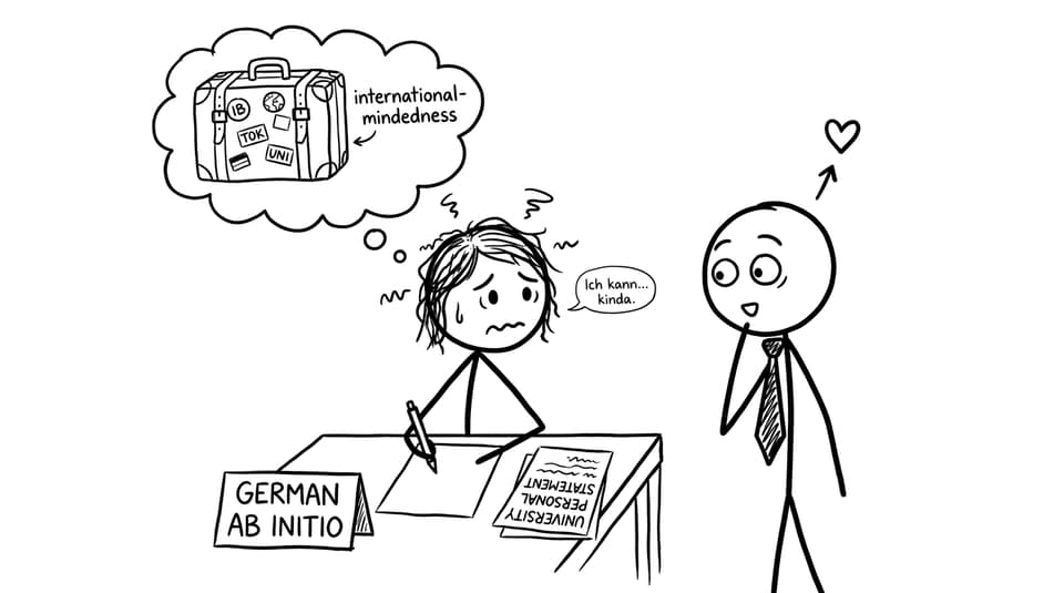 IB student tries to explain German Ab Initio on personal statement