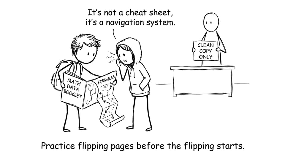 IB student treats the data booklet like a treasure map