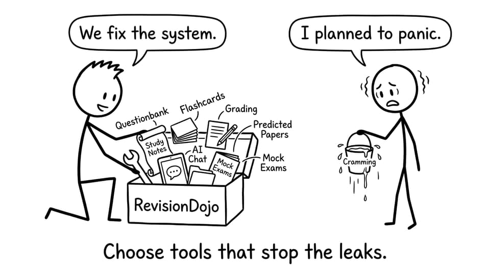Comic about tools vs cramming