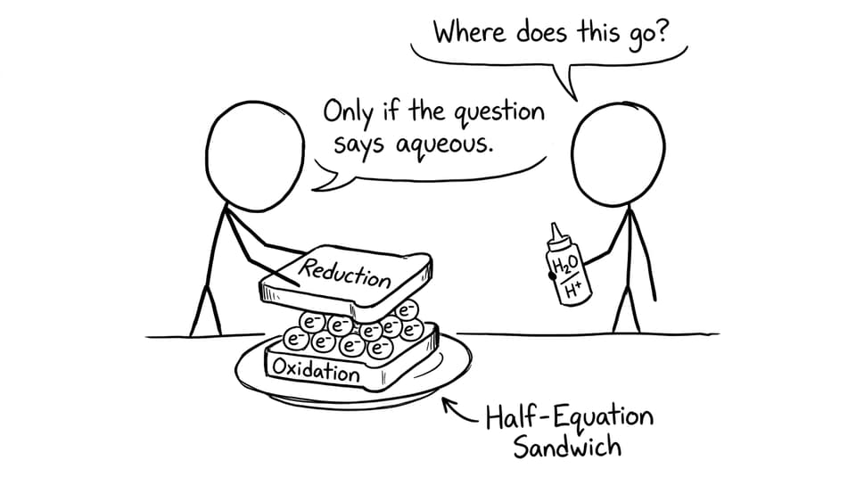 Half-Equation Sandwich comic