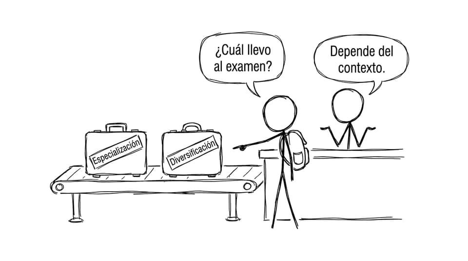 Maletas: Especialización vs Diversificación