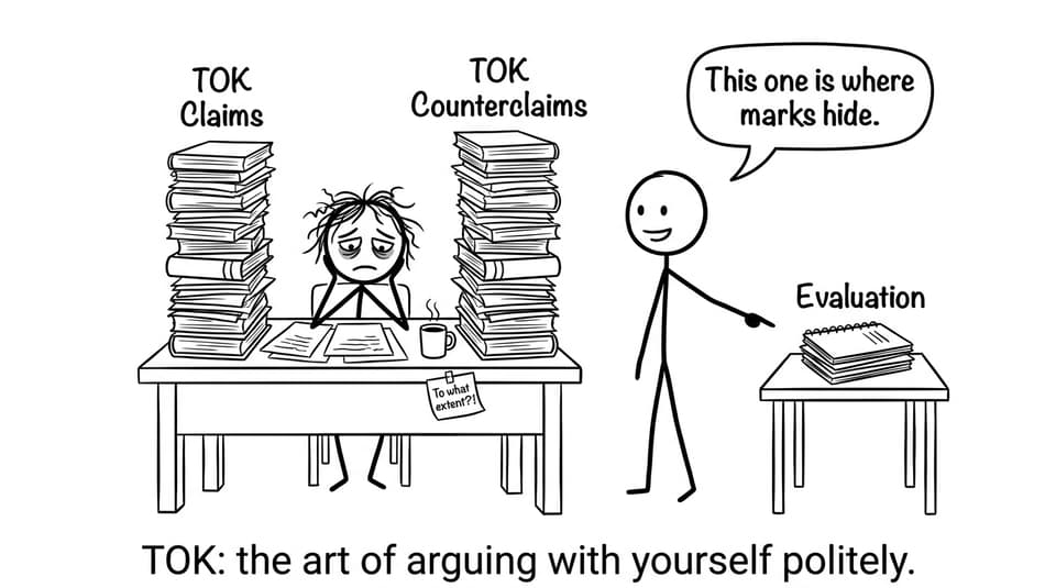TOK claims vs counterclaims comic