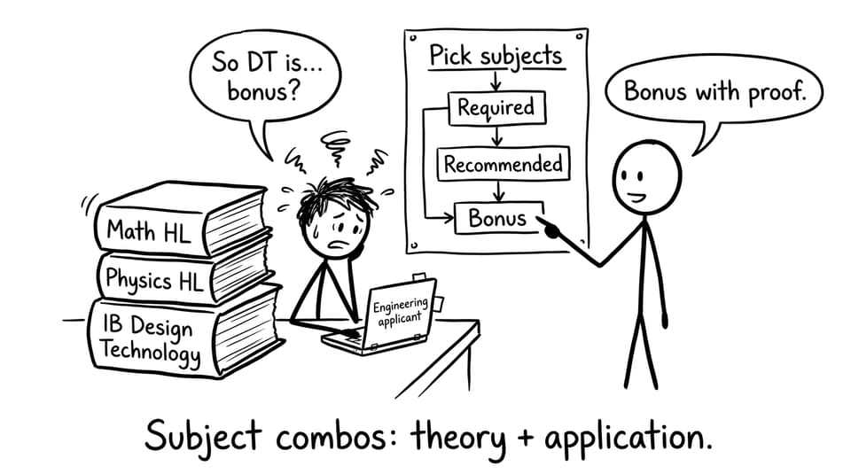 IB student stacking HLs and DT like an engineer