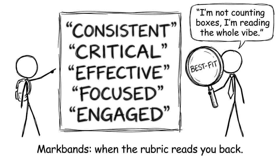 Markbands comic: best-fit vibe check